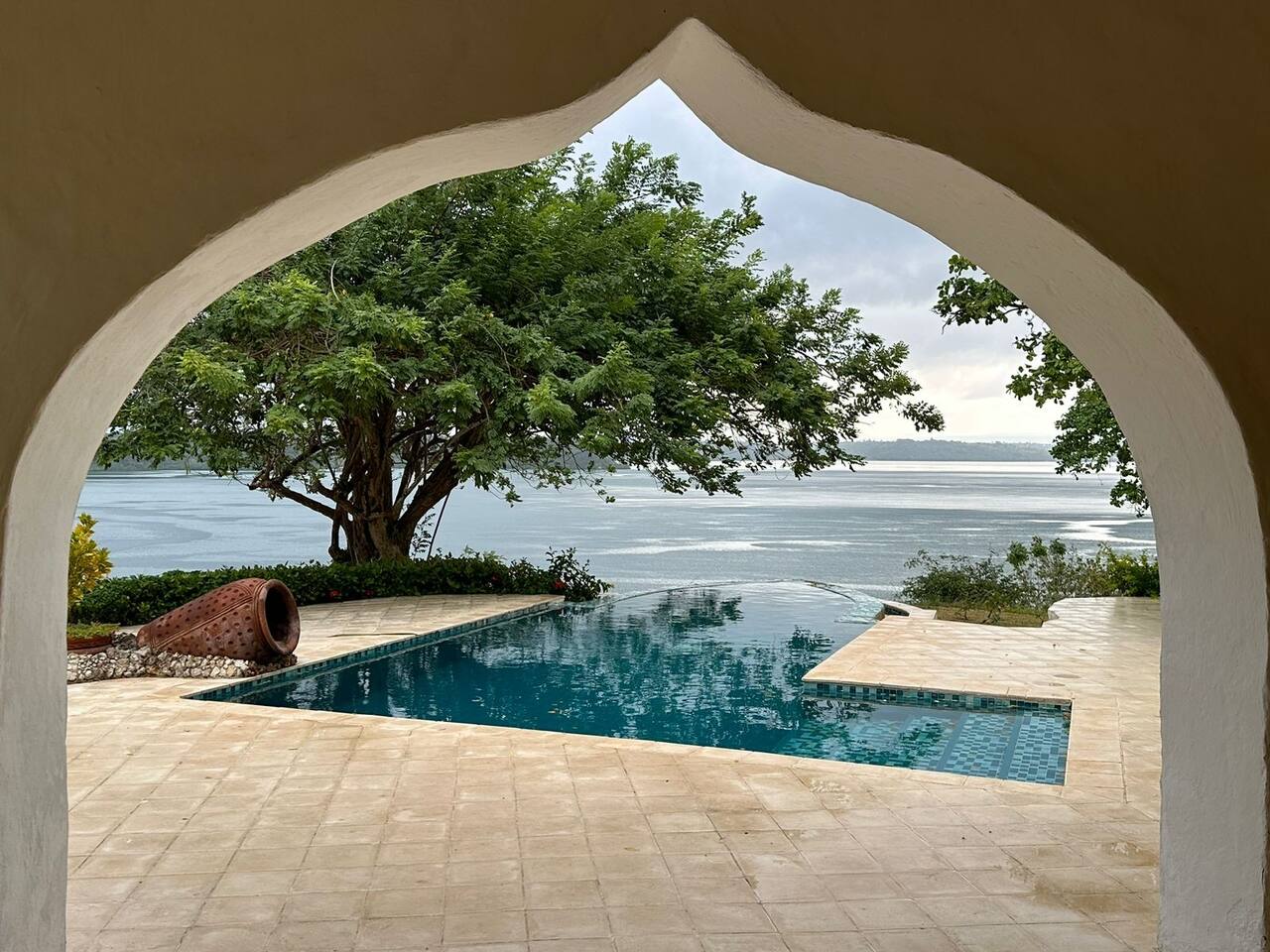 Moroccan-style entrance to Marijani Villa in Kilifi, Kenya Marijani villa view